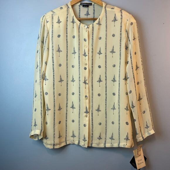 Vintage Theo Miles Parisian NWT Blouse Size 10 - Picture 1 of 9